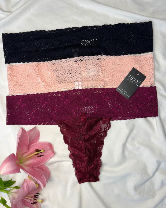 PACK DE 3 COLALESS ENCAJE (PREVENTA)