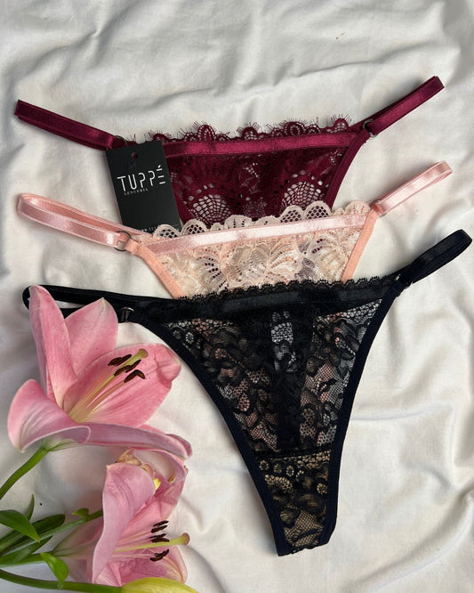 PACK DE 3 COLALESS ENCAJE (GRADUABLES)