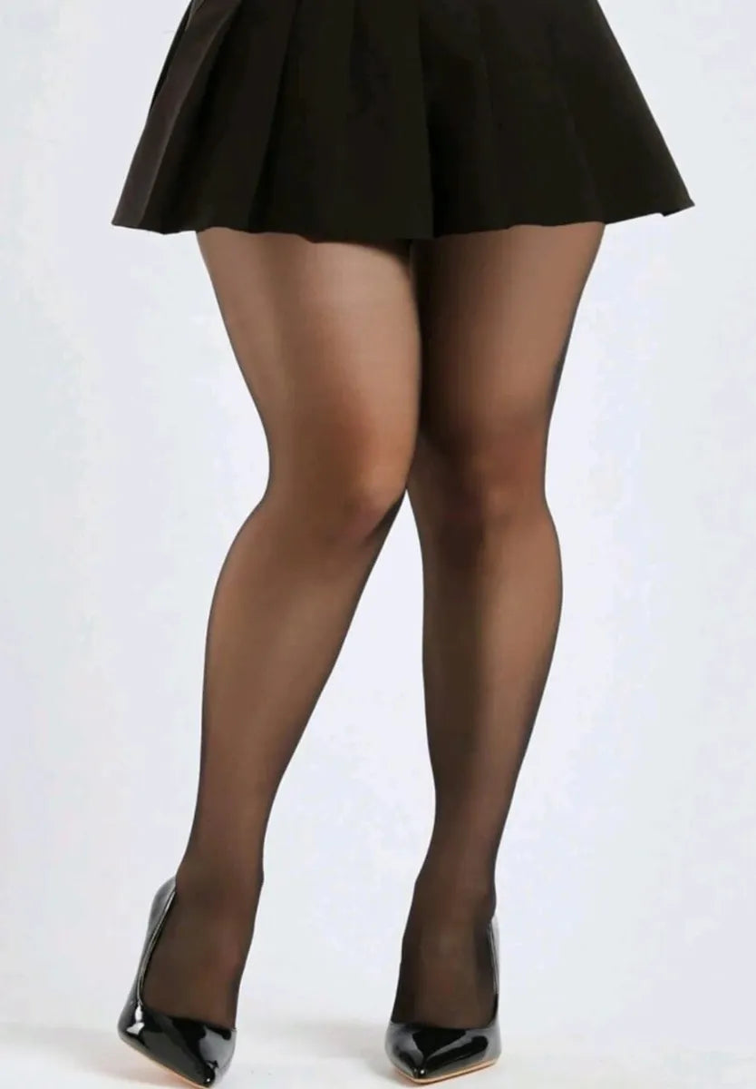 MEDIA PANTY ELASTICADA NEGRA