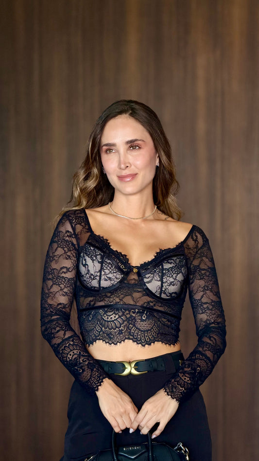 CROPTOP VALENCIA (NEGRO)