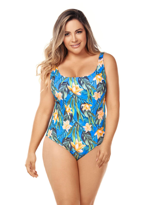 TRAJE DE BAÑO BLUE GARDEN (CONTROL ABDOMEN)