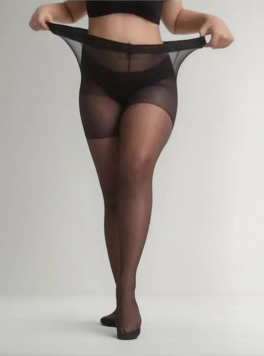 MEDIA PANTY ELASTICADA NEGRA